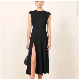 Reformation Gavin Dress, Black, Size 6